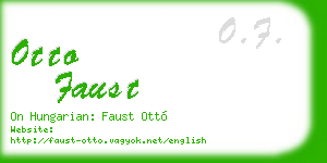 otto faust business card
