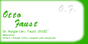 otto faust business card